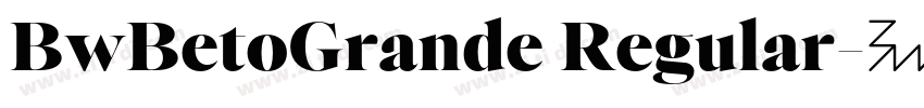 BwBetoGrande Regular字体转换